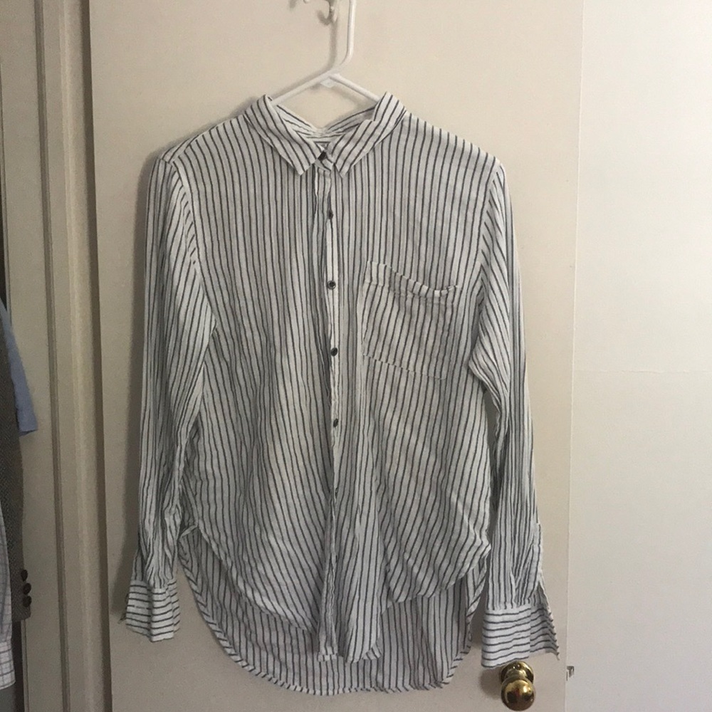 Stripped button down